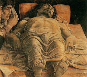 Andrea Mantegna Painting - El Cristo muerto pintor renacentista Andrea Mantegna